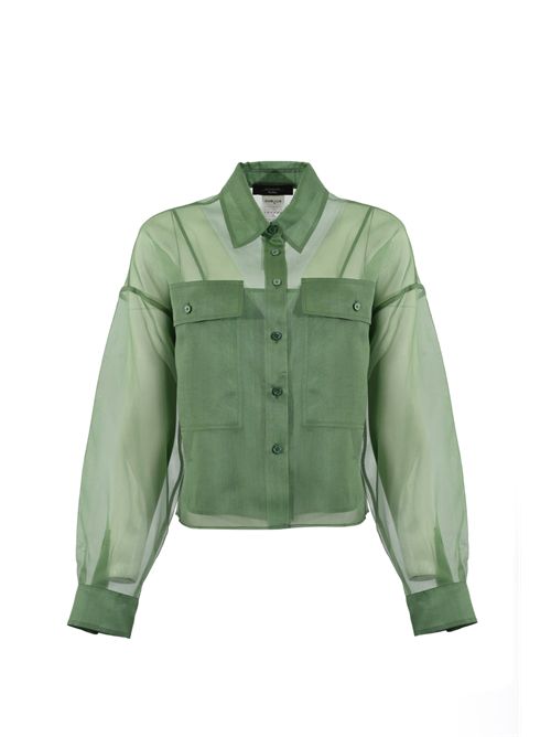 Camicia WKDCOLOMBA in organza di seta Verde WEEKEND MAX MARA | 2615261012600063